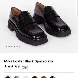 Mika Loafer Black Spazzolato (Size 8)